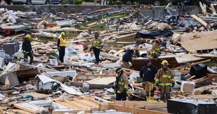 Tornadoes aftermath has crews searching for missing in Kentucky