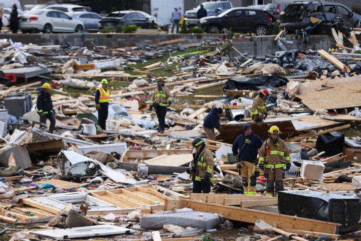 Tornadoes aftermath has crews searching for missing in Kentucky
