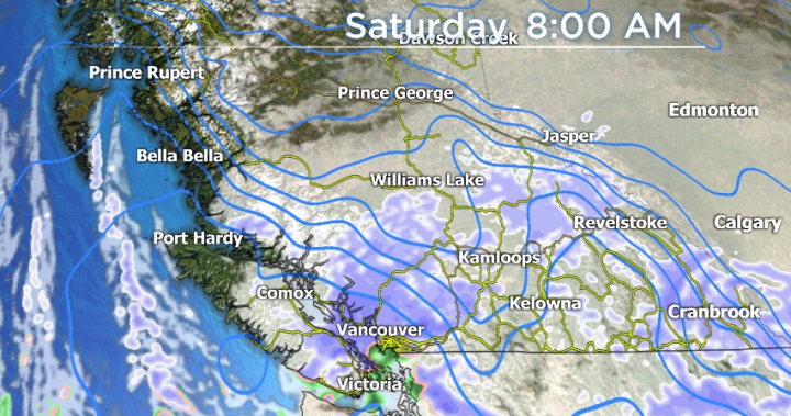 Environment Canada forecasting white Christmas for B.C.