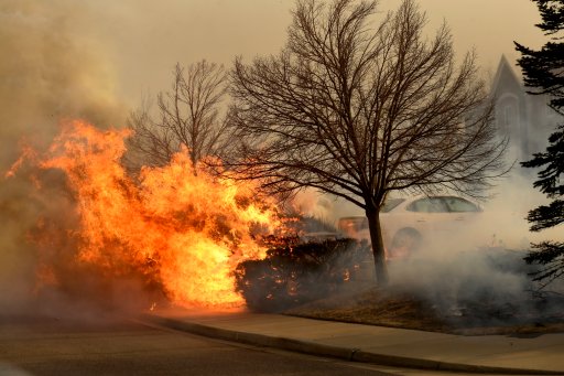 Colorado wildfires burn homes on Dec. 30.