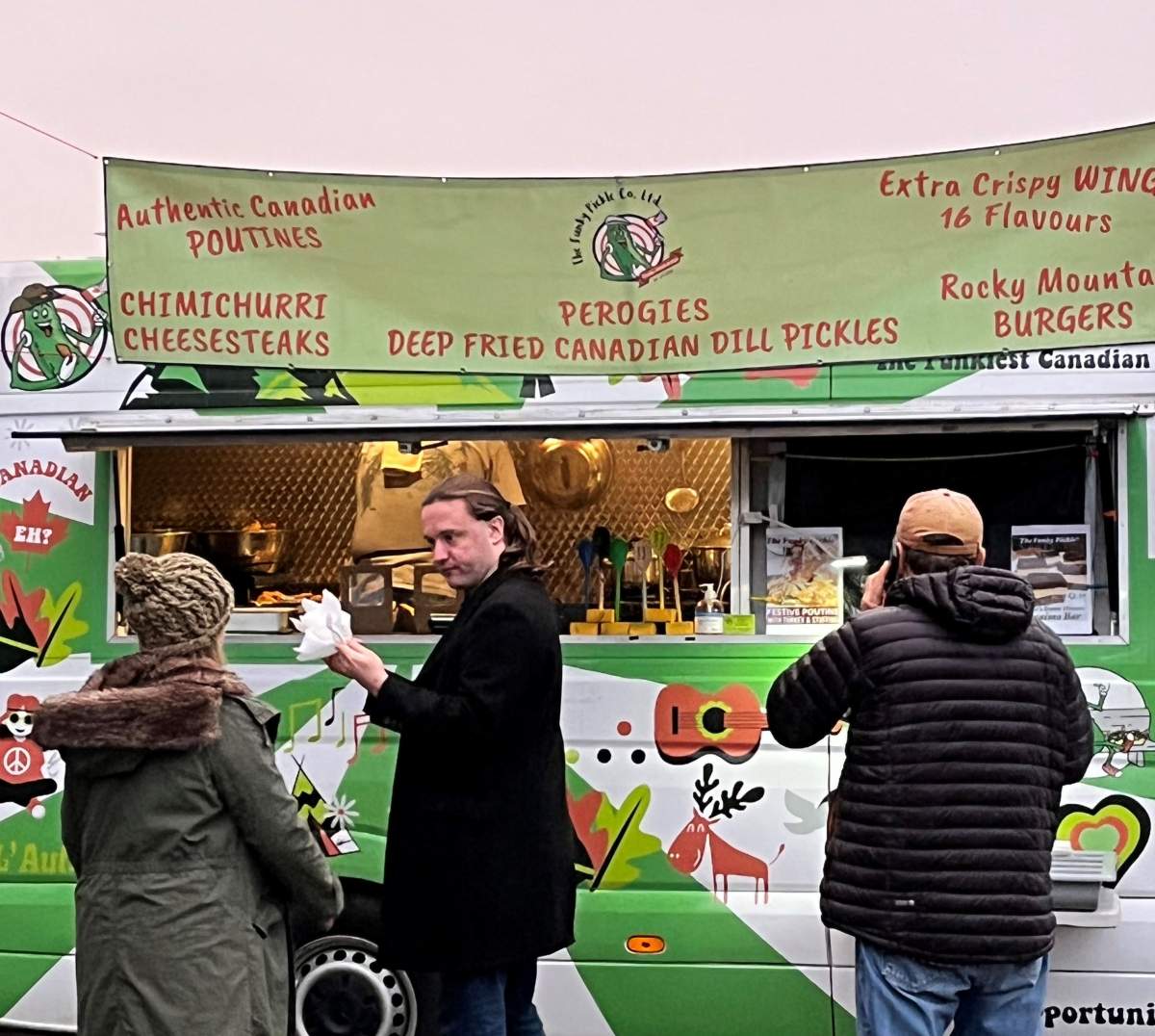 The Funky Pickle Co. Ltd. food truck in England.