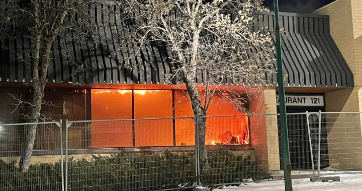 Brandon’s former Greyhound bus station goes up in flames