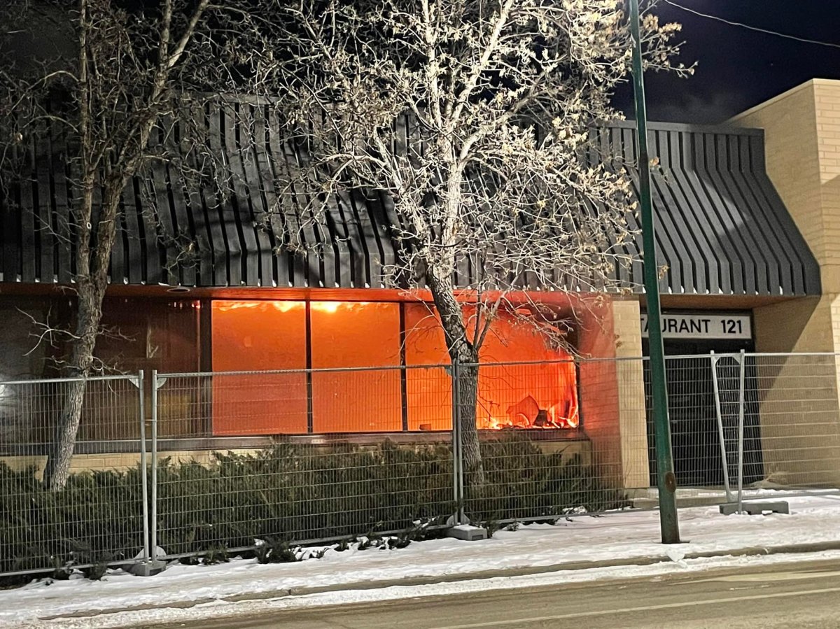 Brandon’s former Greyhound bus station goes up in flames - image