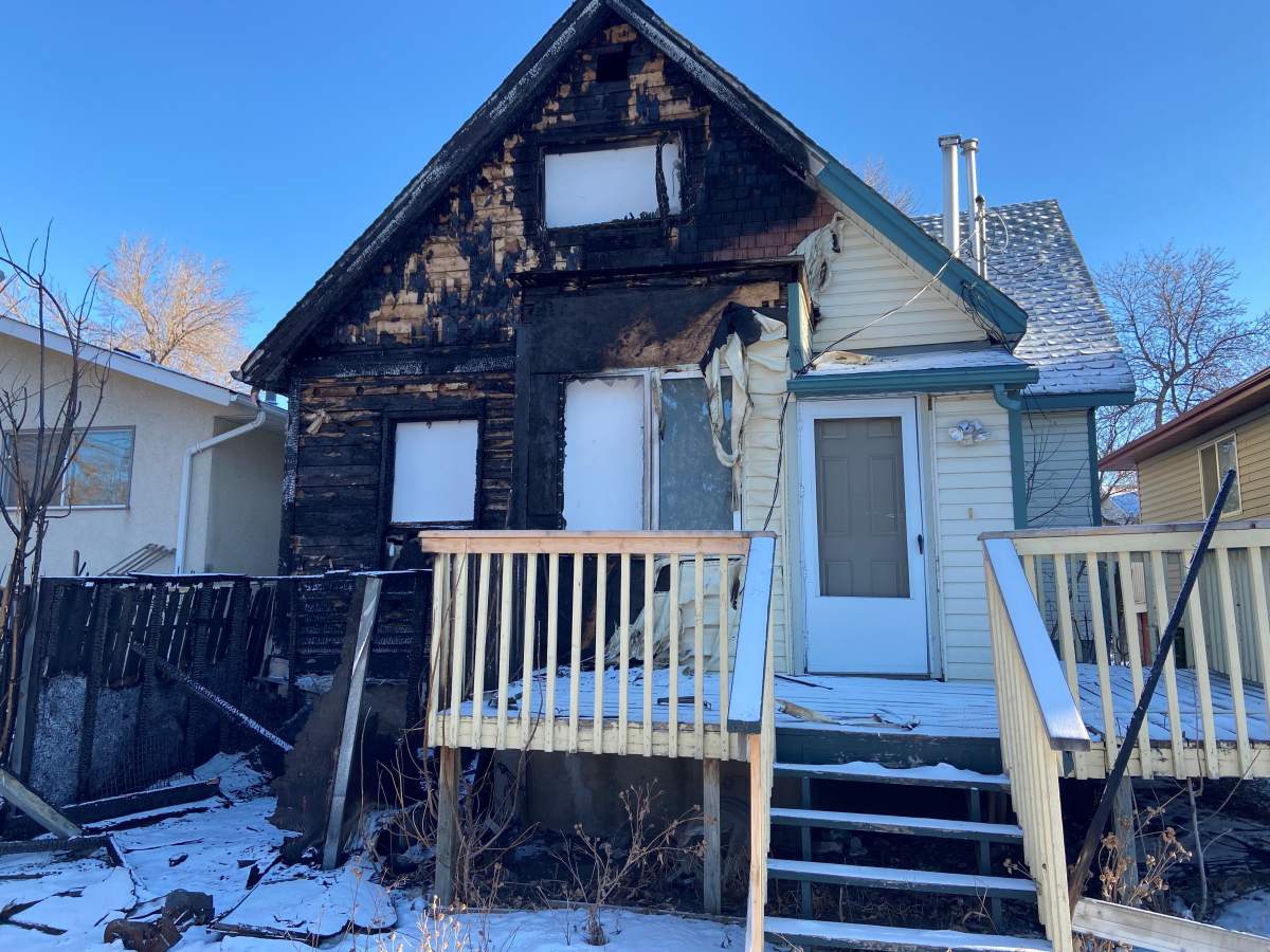 The backside of the Dean family’s new home in the Alberta Avenue neighbourhood.