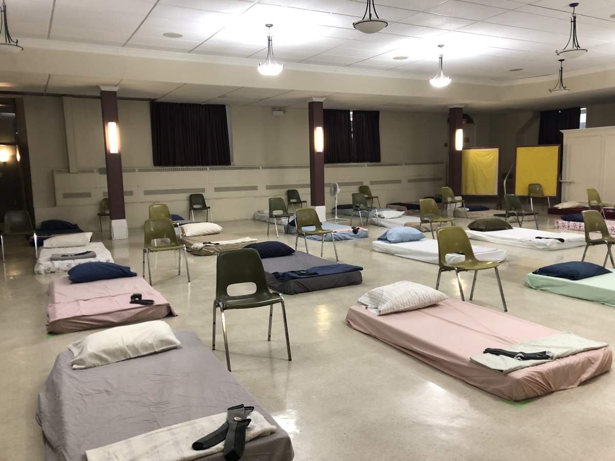 The out of the cold program will provide 40 to up to 50 beds every night from now until March 31 at First St. Andrew’s Church. Dec. 6, 2021