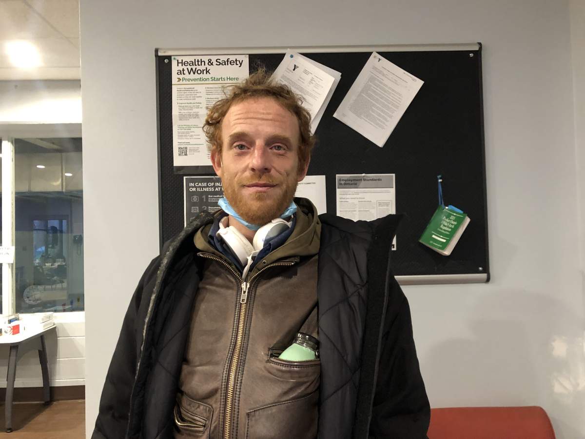 Kenneth Hammond, 34, has been experiencing unsheltered homelessness on and off since he was 15.