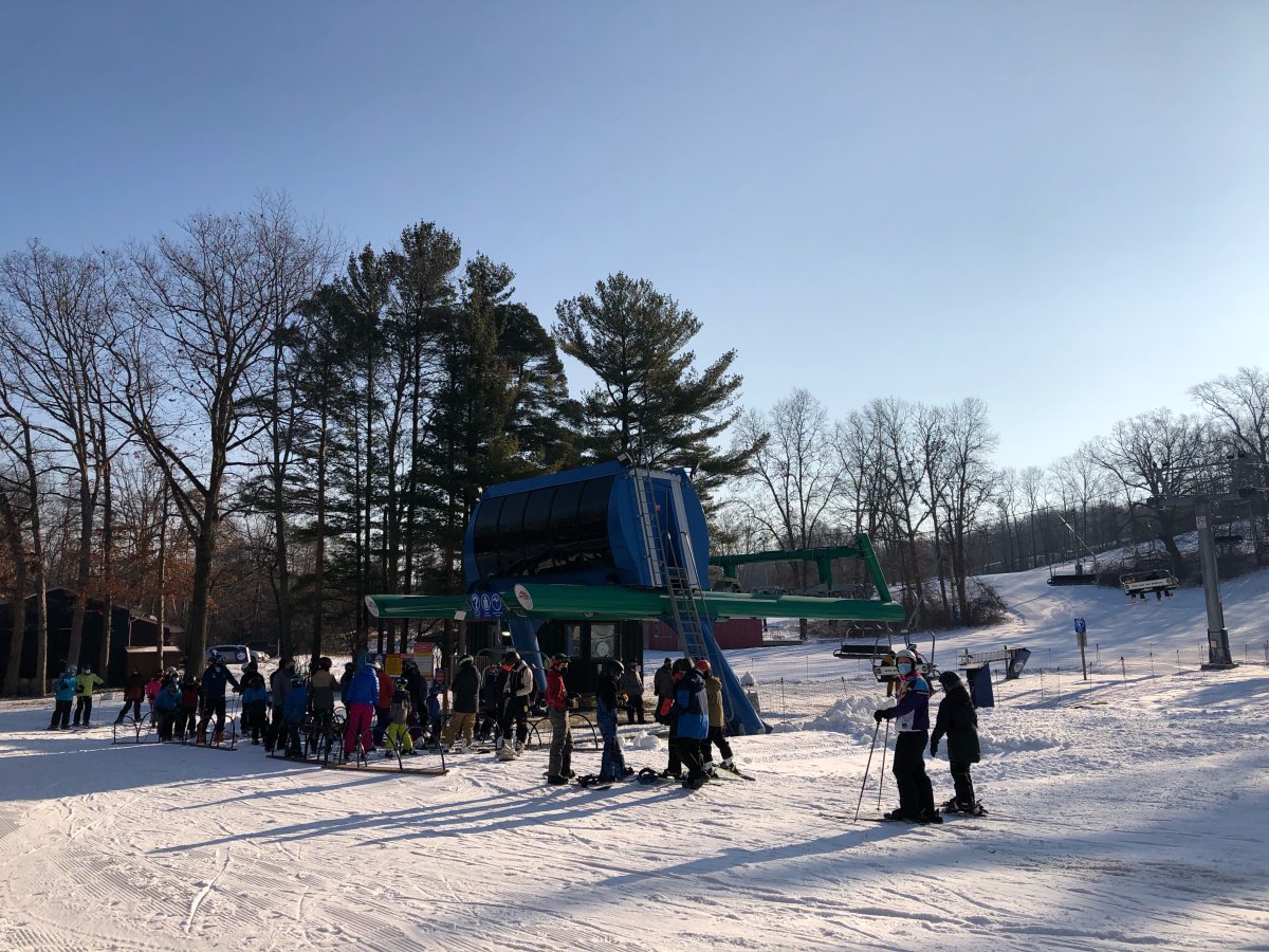 Boler Mountain in London Ont., opening for the first day of the 2021-22 season. Dec. 21, 2021.