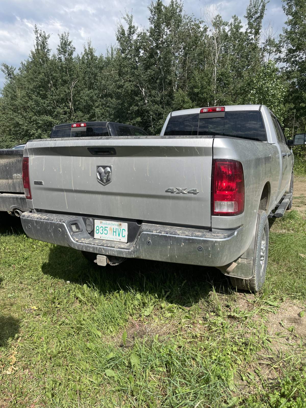 Saskatchewan RCMP are looking for this grey Dodge Ram.
