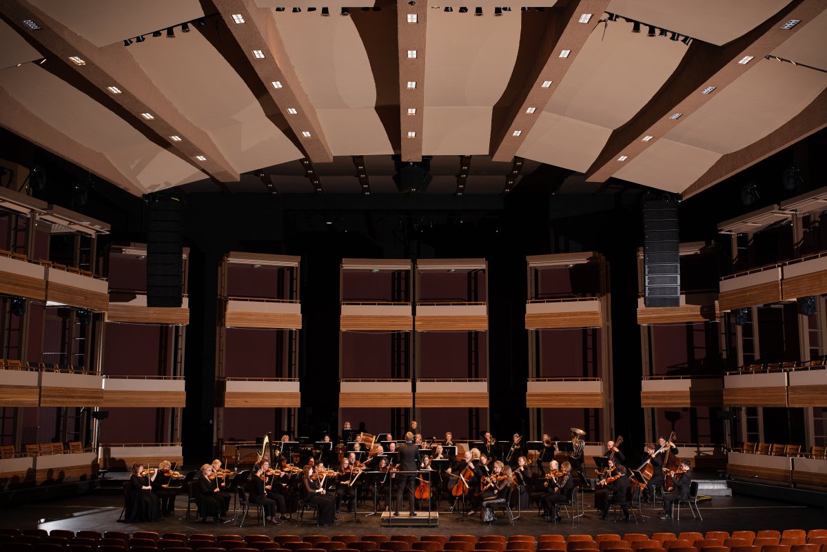 The Kitchener Waterloo Symphony performs at Centre in the Square in 2019.
