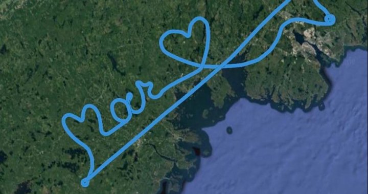 N.S. pilot honours 8-year-old shooting victim with tribute in the sky