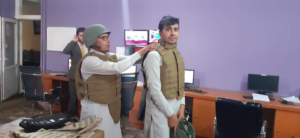 Mahzooz, right, is concerned about other journalists back in his home country.