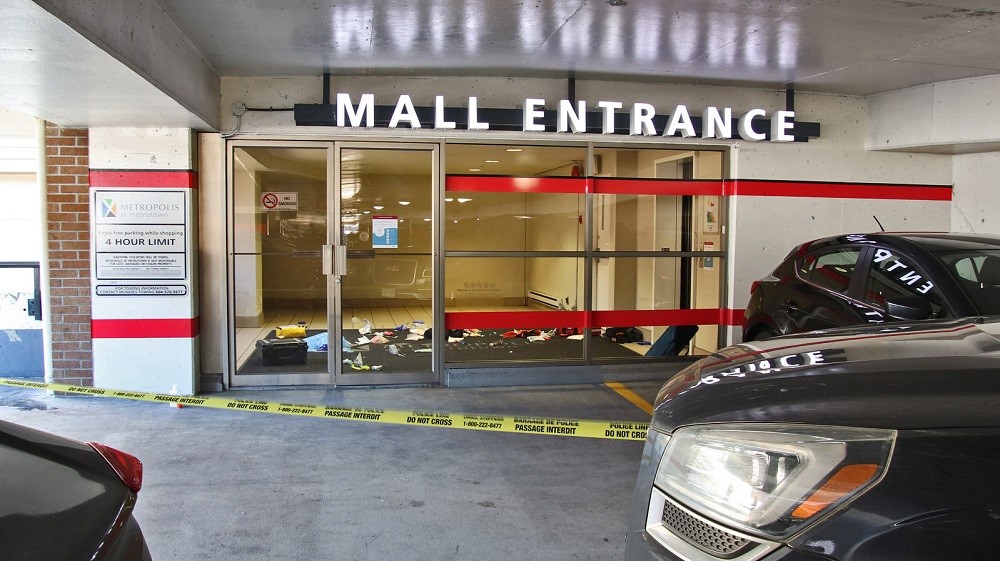 One person has died after a stabbing at the Metrotown Mall in Burnaby, B.C. on Dec. 19, 2021.