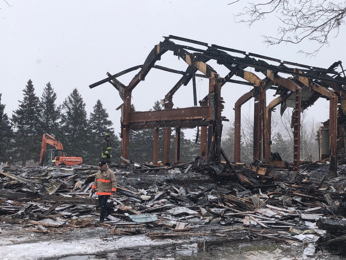 Centuryold church destroyed by fire in small New Brunswick community