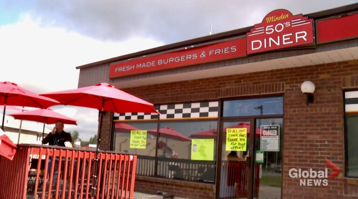 Minden 50's Diner has been ordered closed for failing to follow Ontario's COVID-19 protocols.