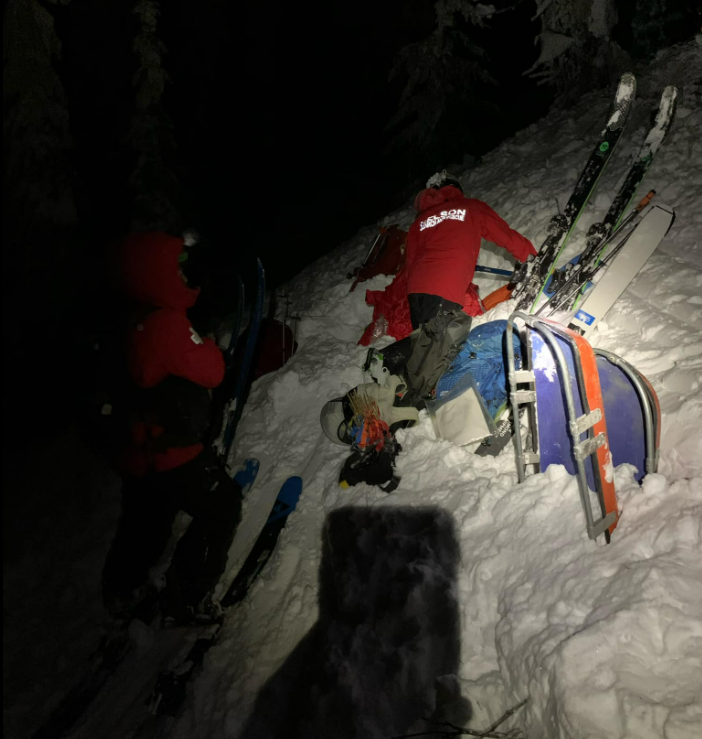 No one was fully buried in the avalanche on Dec. 27, 2021 at Whitewater Ski Resort, but Nelson Search and Rescue said two people were taken to the hospital for serious injuries.
