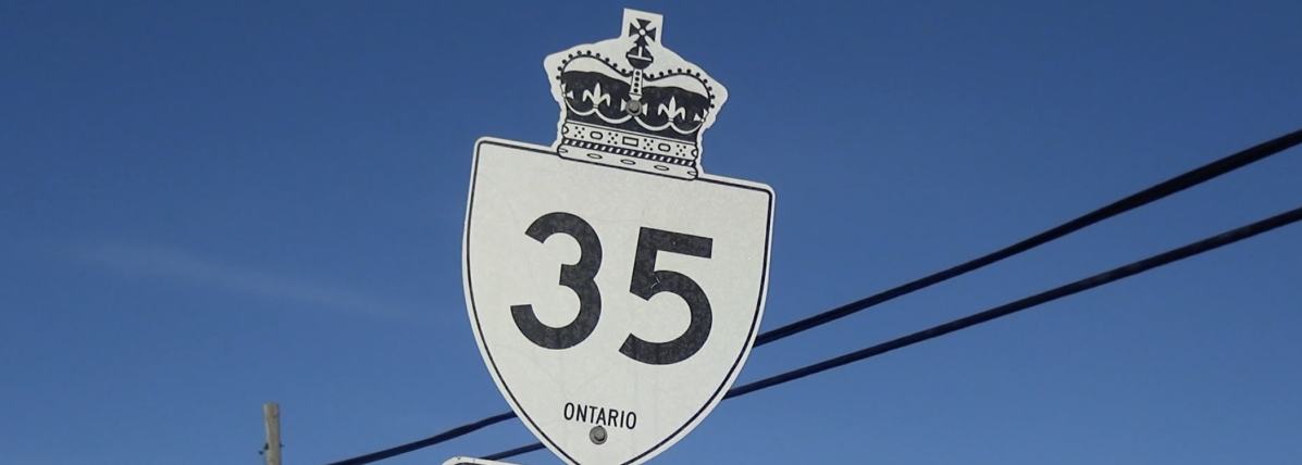Highway 35 sign