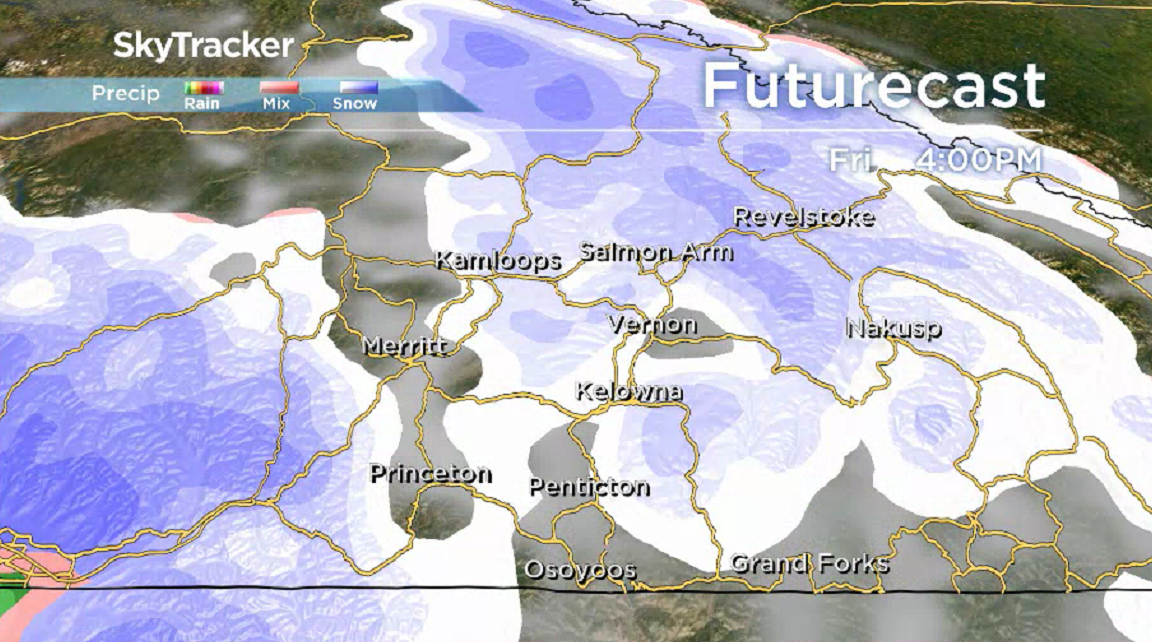 There is a decent chance of some snow flurries Friday afternoon.