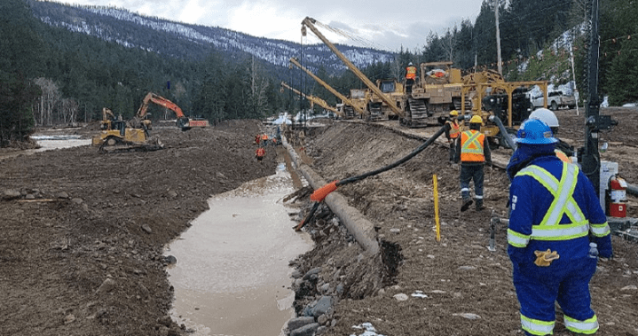Trans Mountain Pipeline dimulai kembali setelah jeda tiga minggu karena banjir SM