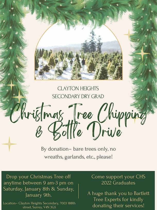 Clayton Heights Secondary Dry Grad Tree Chipping and Bottle Drive - image