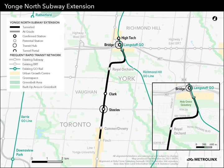 Route adjusted for planned Yonge North subway extension amid criticism from residents - image