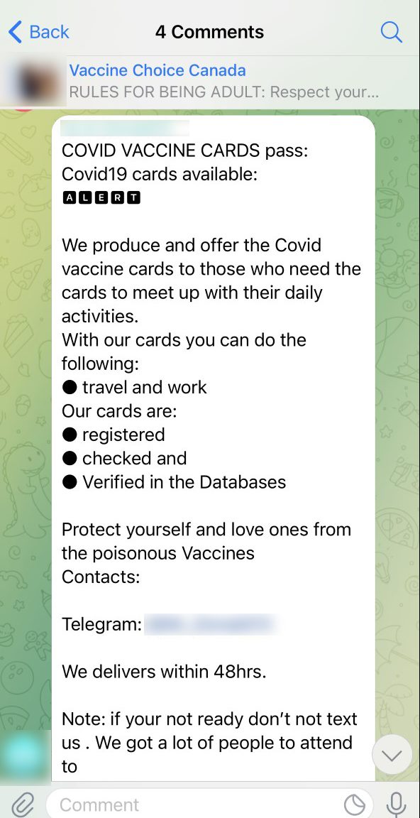 fake covid vaccine certificate