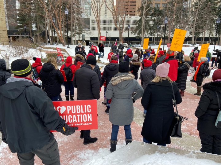 Education advocates at Calgary rally call for full delay in curriculum implementation - image