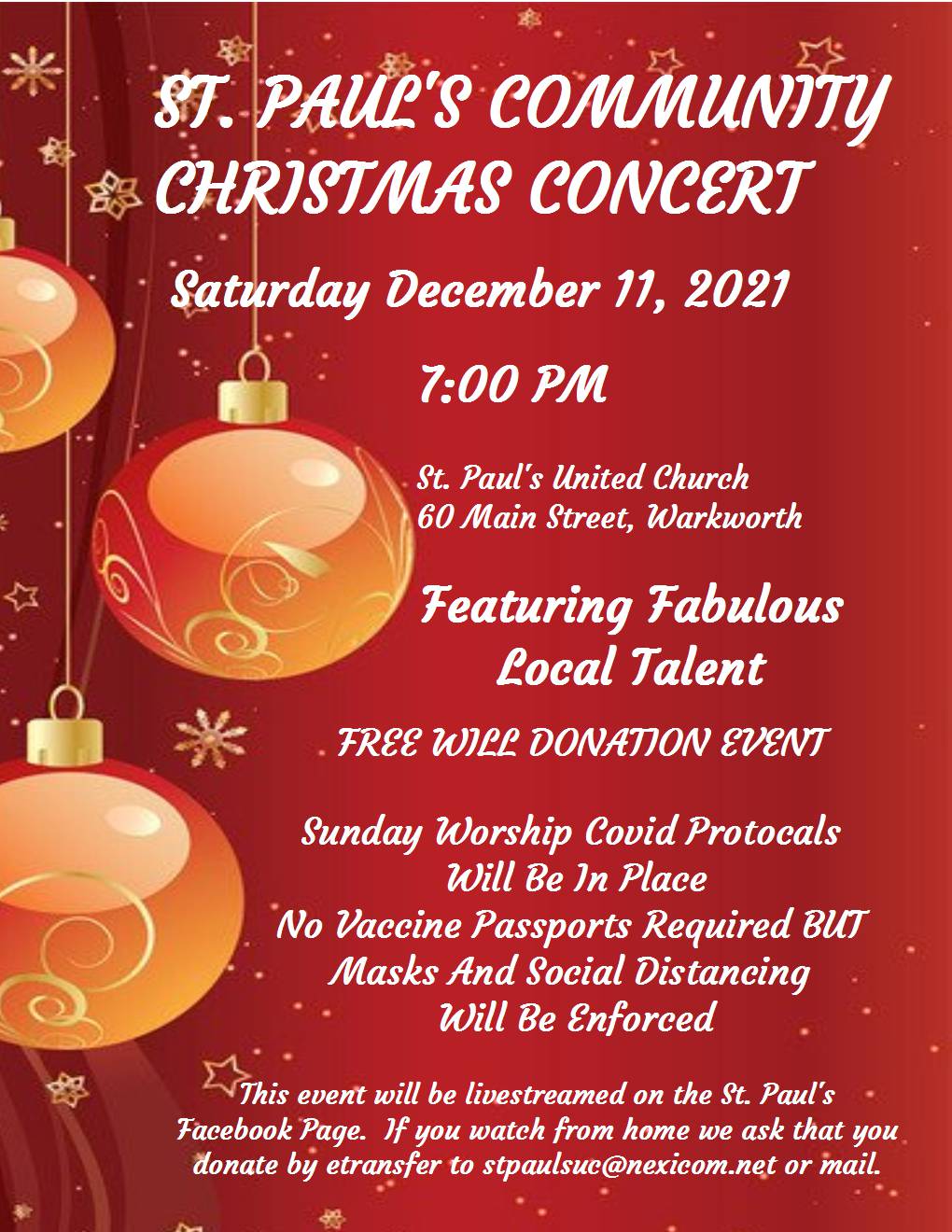 St. Paul’s Community Christmas Concert - image