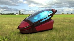 A rendering of the Sarco Suicide Pod.