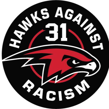 The Hawks have updated their logo on their social media platforms with Connors's number, 31, and a message that reads "Hawks Against Racism."
.