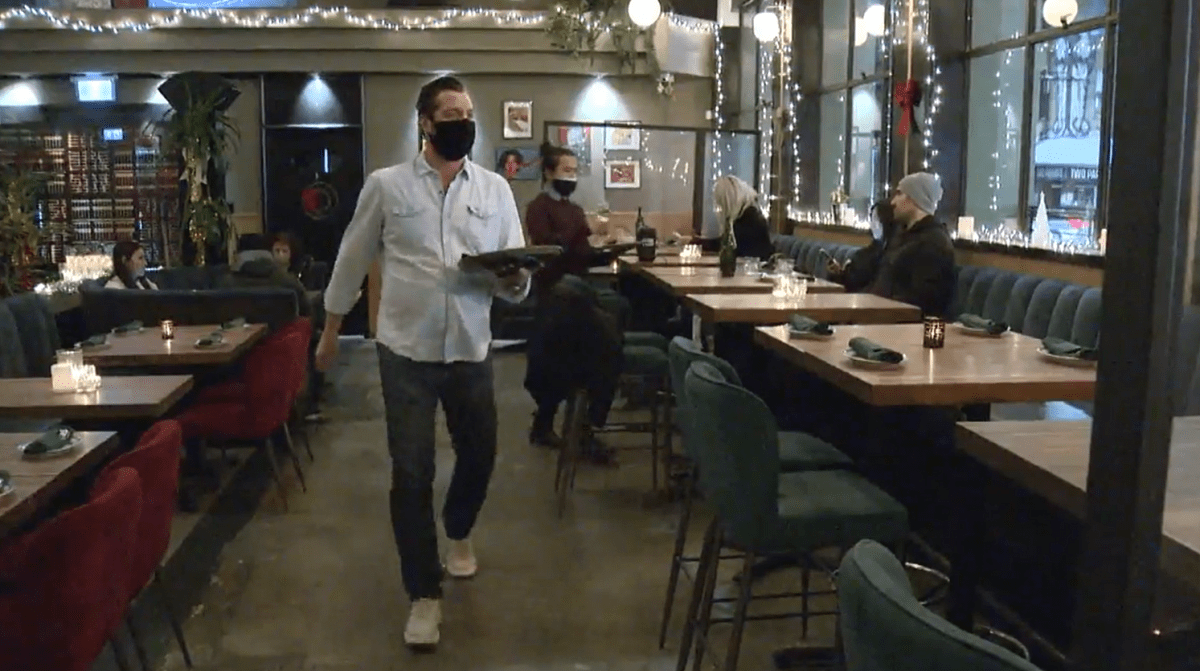 Staff prepare for New Year's Eve at Vancouver's Cold Tea restaurant. 