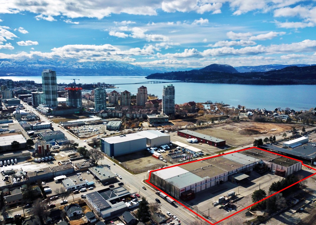 The BC Tree Fruits property at the corner of Ellis
Street & Bay Avenue in Kelowna, BC is now sold to Okanagan builder, Mission Group.