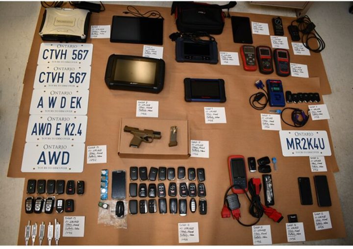Items seized as part of the investigation.