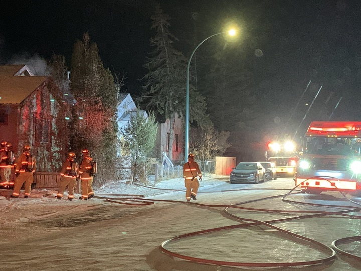 Regina Fire and Protective Services battled a house fire east of downtown on Monday morning where they discovered a body.