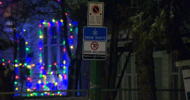 No parking allowed on snow routes until Christmas morning: City of Regina
