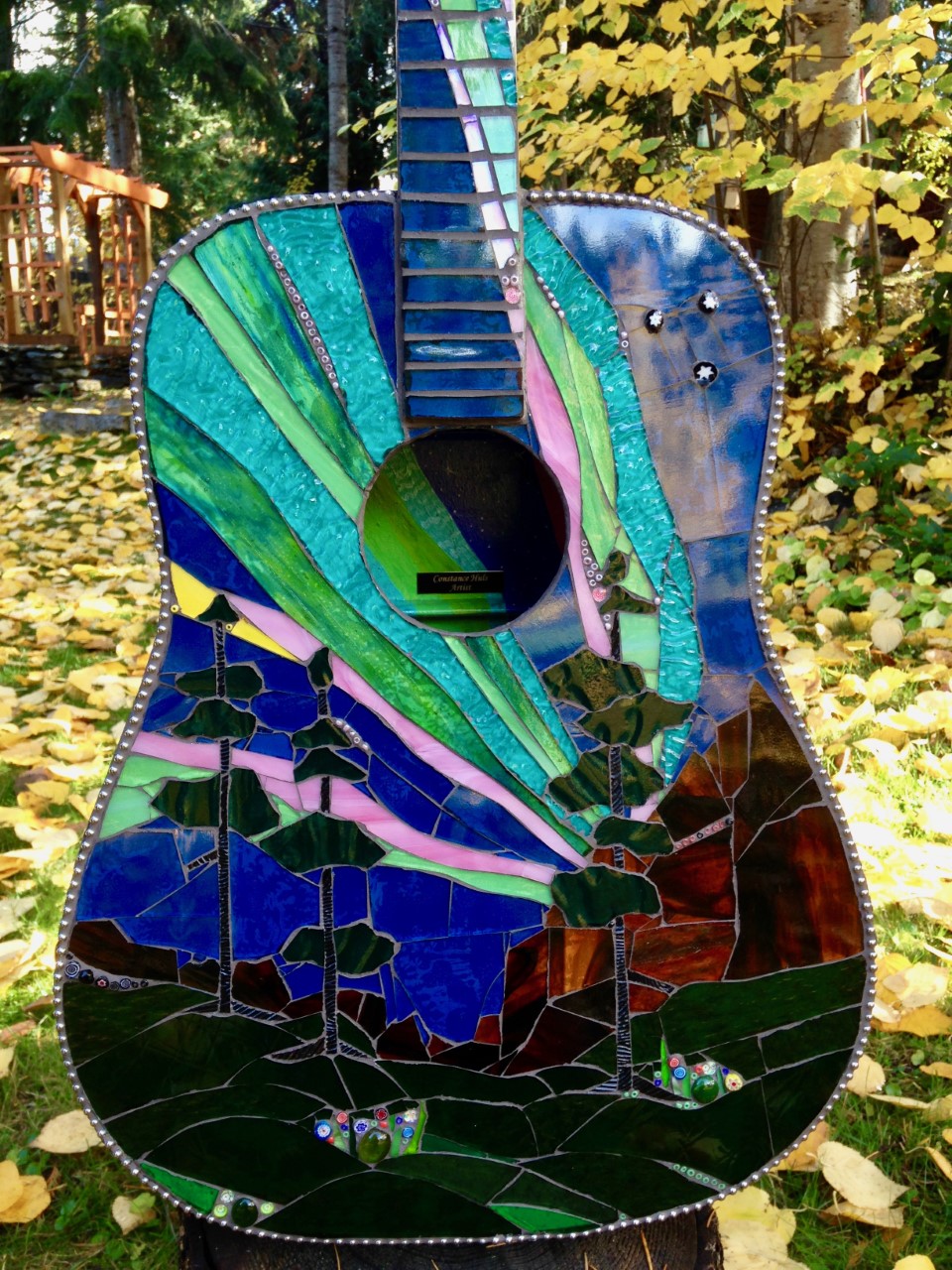 “All sides have been done, and I even painted the inside to match. It is the first of what I hope will be many, as I had so much fun creating it. It is titled ‘Northern Nights,’ in honour of the northern lights theme.”