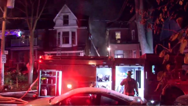 Wilson Park Road fire.