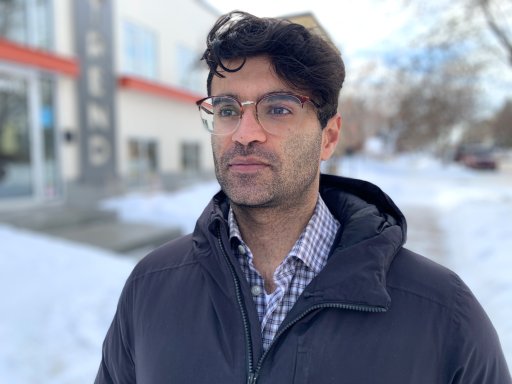 Avnish Nanda, an Edmonton-based lawyer representing the non-profit groups suing the Alberta government for its changes to supervised consumption site rules. Photo taken in Edmonton on Jan. 11, 2022.