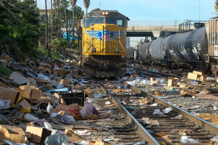 Dozens of guns stolen from ‘unguarded’ L.A. cargo trains, authorities say