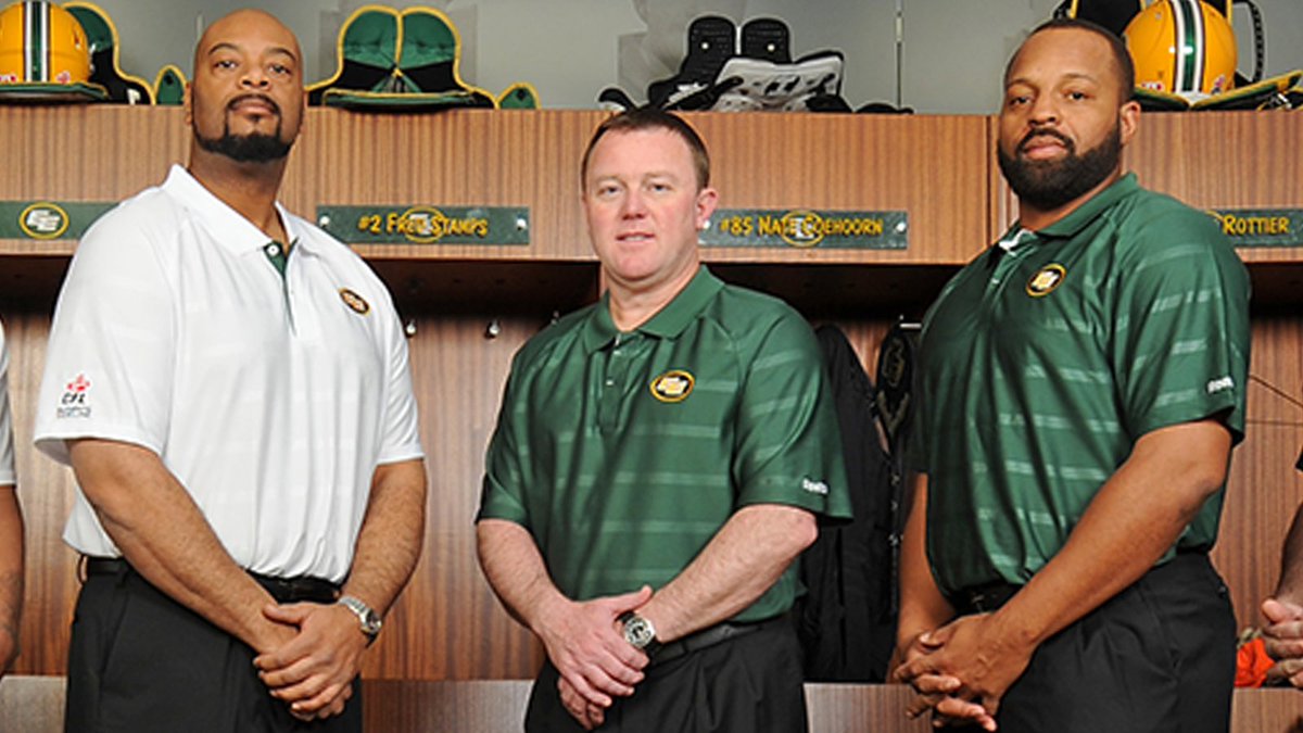 The Edmonton Elks coaching staff.