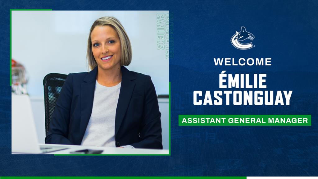 Vancouver Canucks affiliate signs their first female