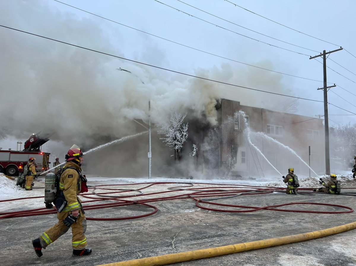 The public is asked to avoid the area in the 1800 block of Halifax Street as fire crews respond to the fire. 