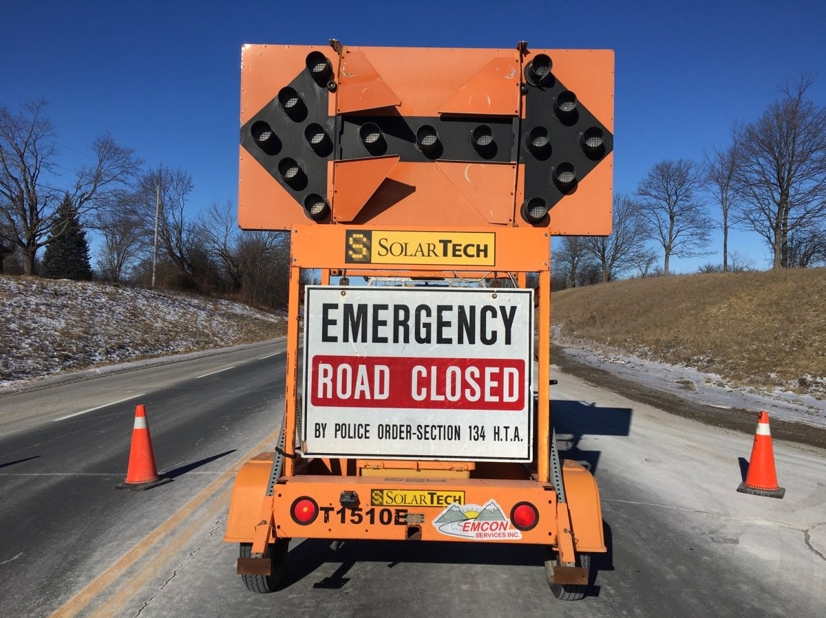 Two people have been taken to hospital following a head-on collision on County Road 25 in Cramahe Township on Feb. 3, 2022.
