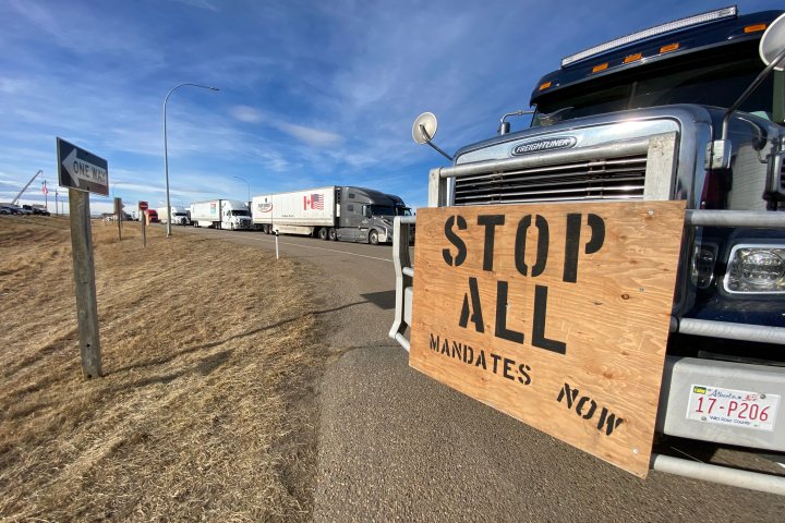 Coutts border blockade enters third day
