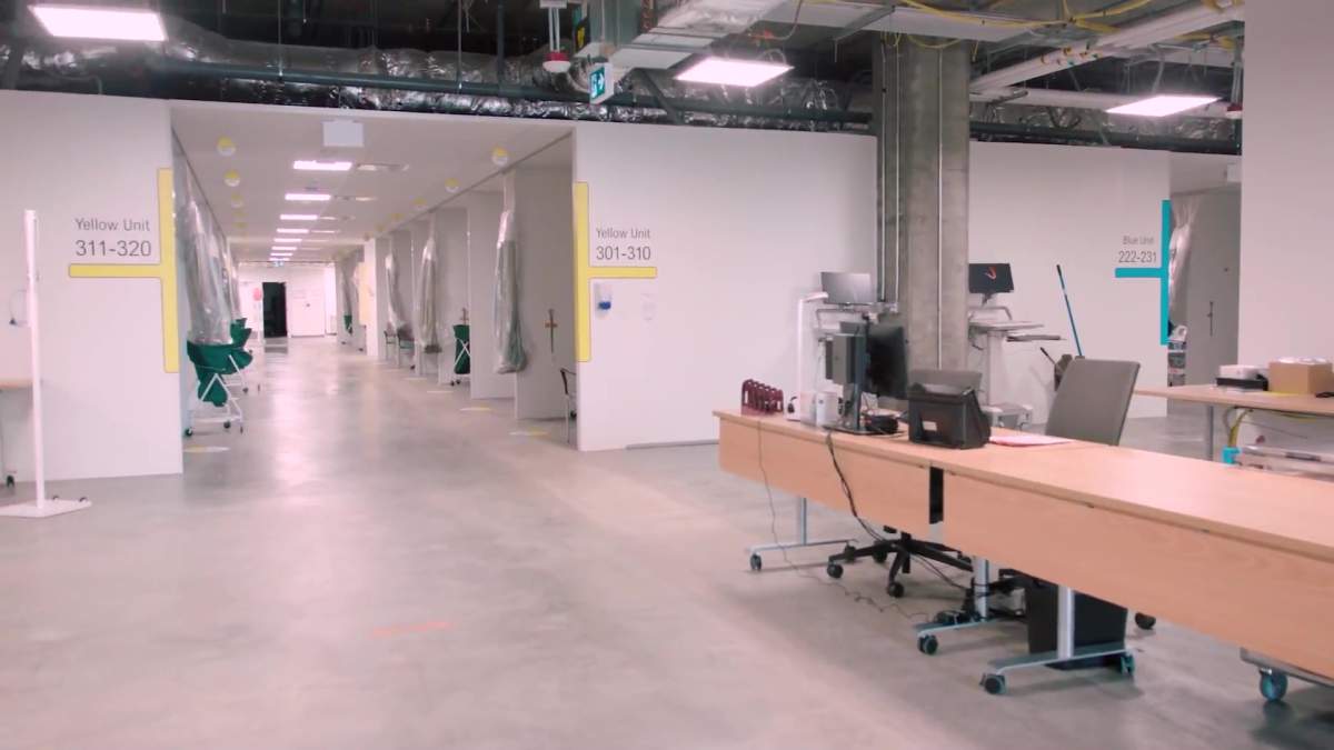 Kaye Edmonton Clinic COVID-19 pandemic response unit