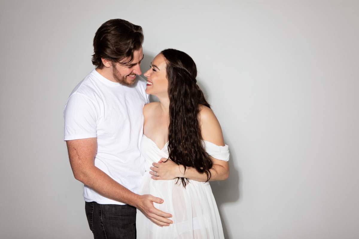 Leanne and husband Jordan pictured.