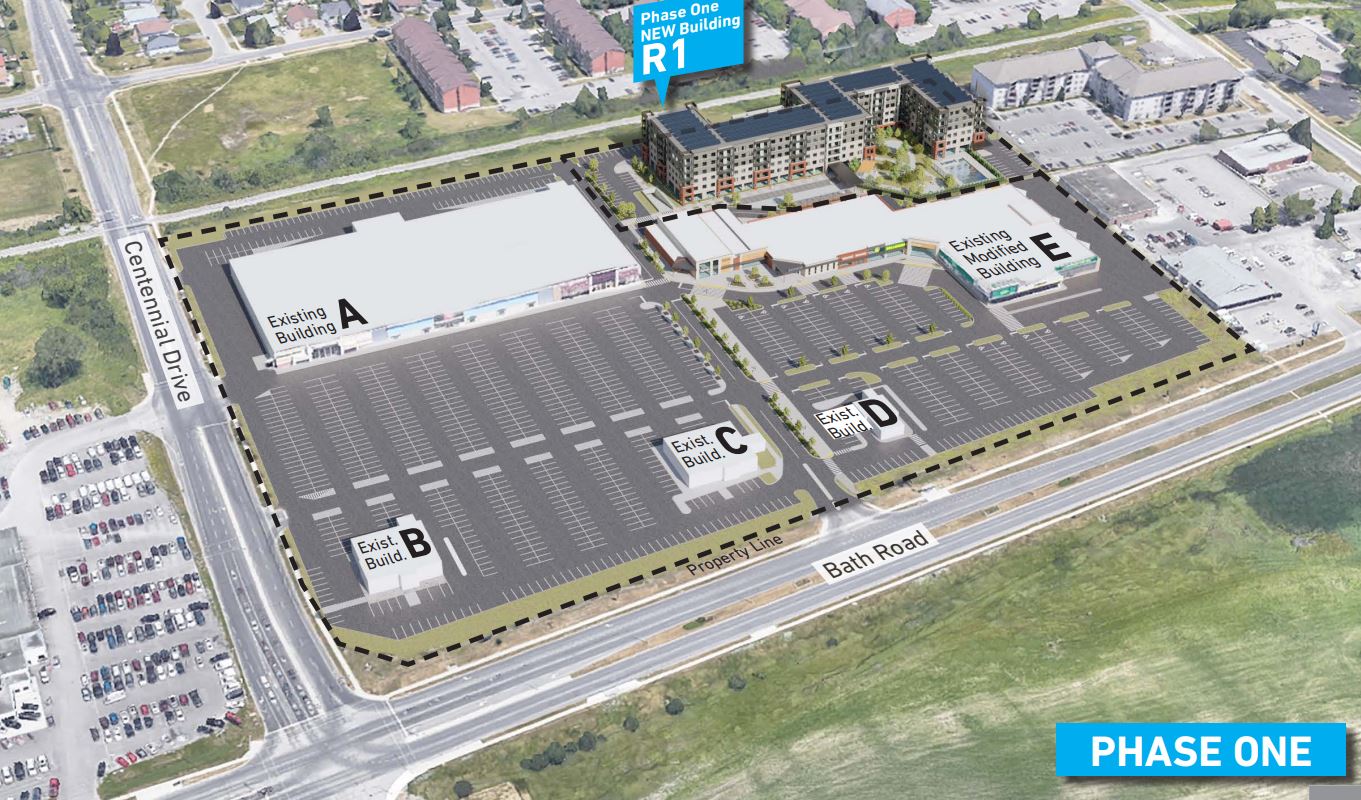 Major Residential Development Planned For Kingston S Frontenac Mall   MALL PHASE 1 DRAWING 