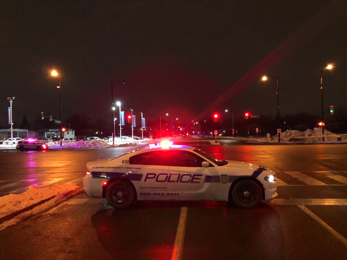 Peel Regional Police said one man has been taken to a trauma centre after being hit by a vehicle in Brampton.