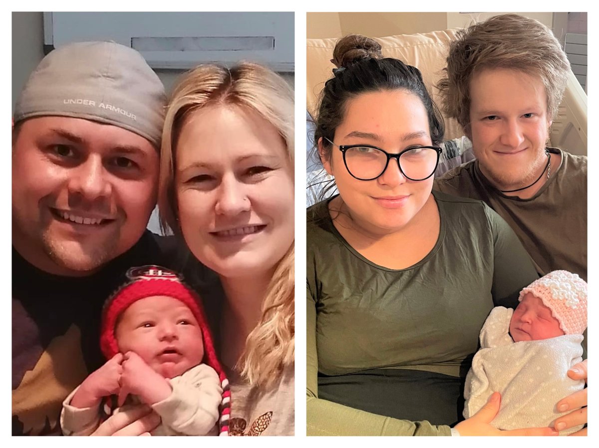 Peterborough Regional Health Centre welcomed 
Cruz Elliot Eby, left, while Ross Memorial Hospital welcomed Olivia Walker as their respective first babies born in 2022.