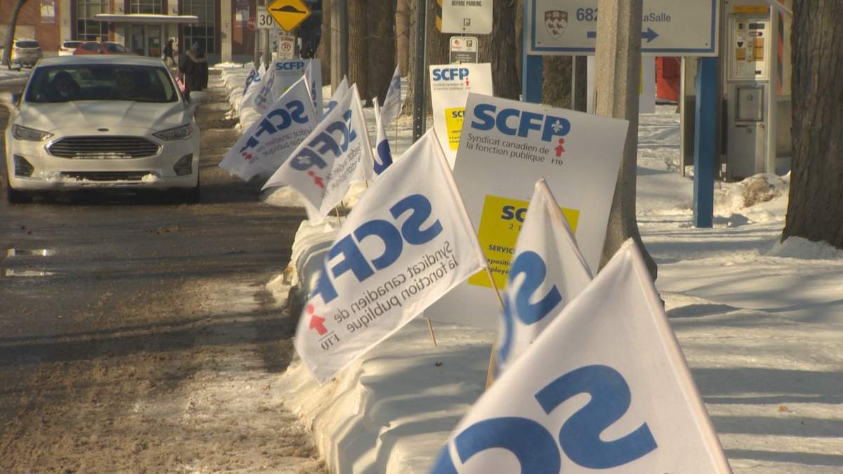 Demonstrators Outside Douglas Hospital