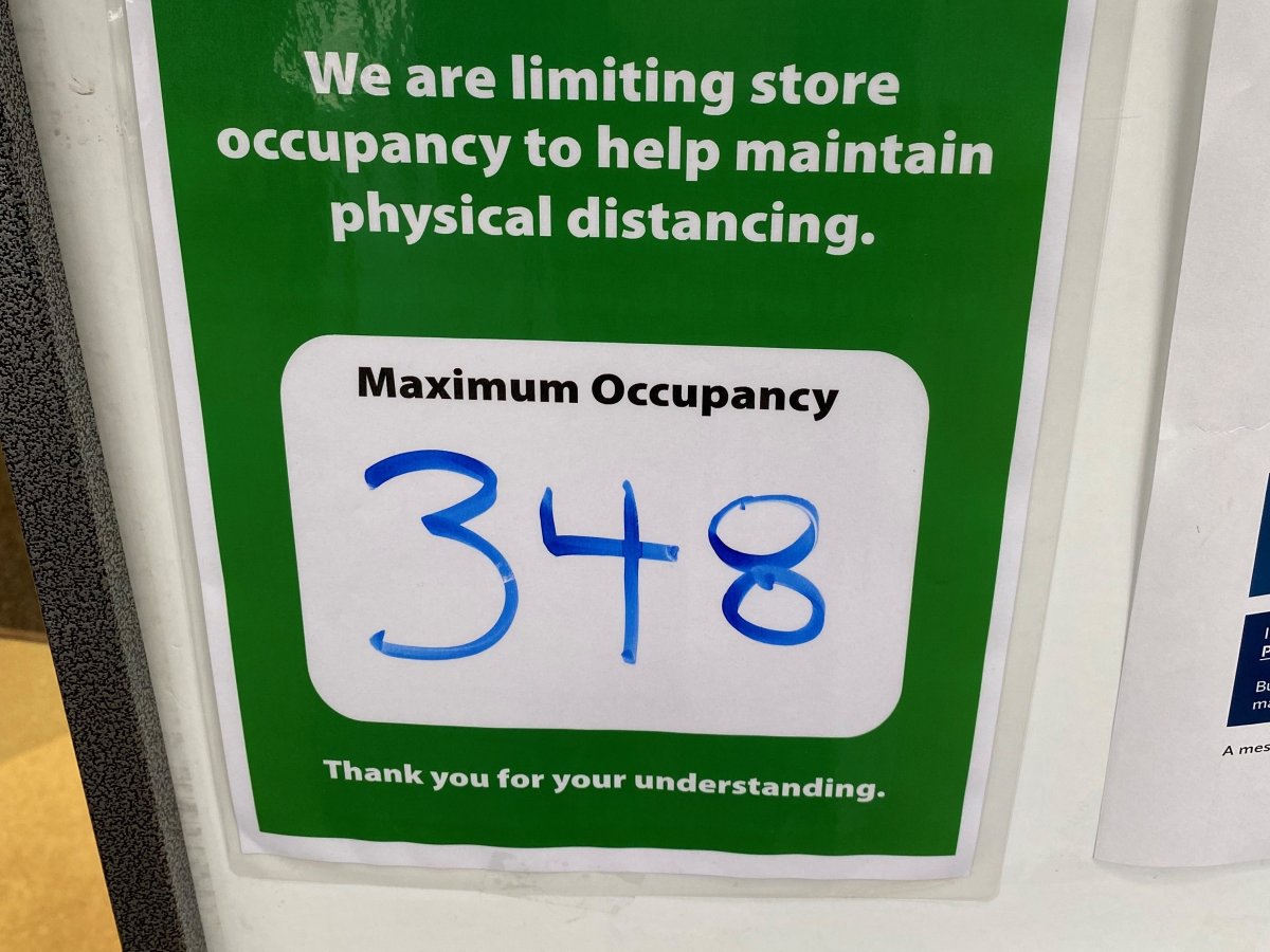 BC grocery store capacity limit COVID-19